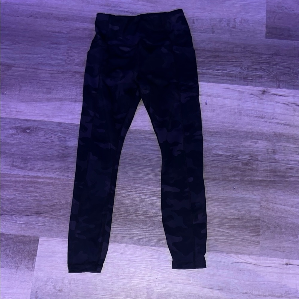 Avia Black Leggings Tapered Elastic Waist